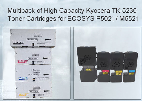 Kyocera TK-5230 BK/C/M/Y Toner Cartridge Hoge Capaciteit Zwart en Kleur Toner Multipack