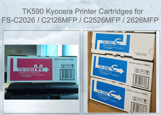 Kyocera TK590M Toner Cartridge Magenta Voor FS-C2526 C2626 M6026 M6526 Origineel