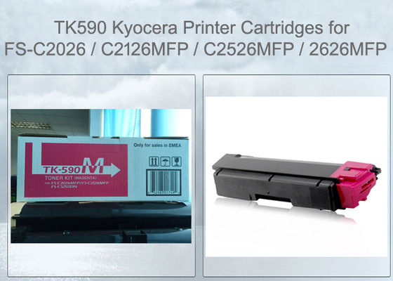 Kyocera TK590M Toner Cartridge Magenta Voor FS-C2526 C2626 M6026 M6526 Origineel