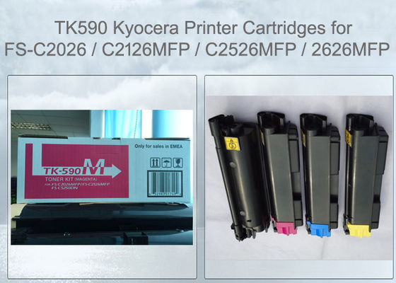 Kyocera TK590M Toner Cartridge Magenta Voor FS-C2526 C2626 M6026 M6526 Origineel