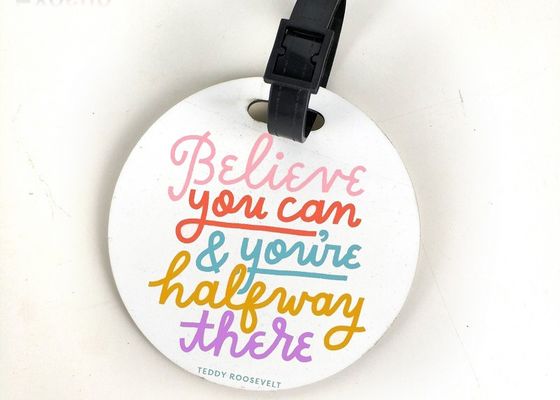 MDF Cycle Sublimatie Blank Products Custom Baggage Tags Voor warmtepers